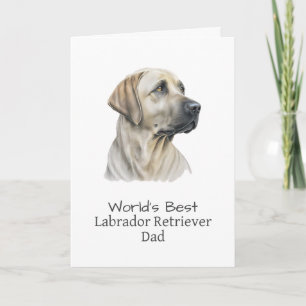 Weltet den besten Hund-Vater Labrador Retriever Cu Karte
