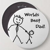 Weltet den besten Papa! Button (Vorne & Hinten)