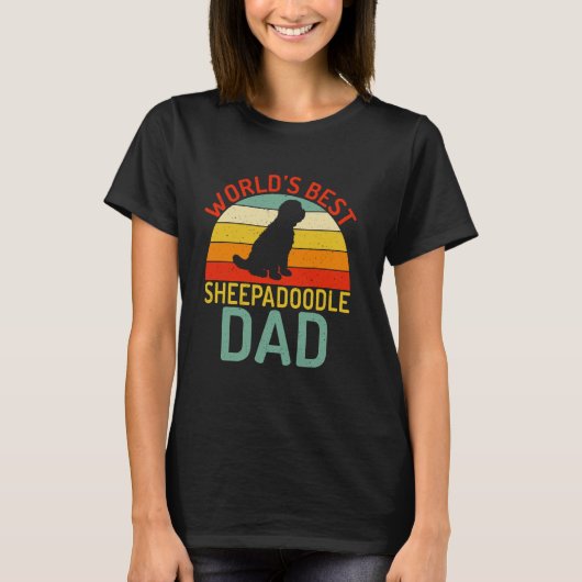 Weltet den besten Sheepadoodle-Vater Sheepadoodle T-Shirt (Vorderseite)