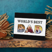 Weltet den besten Vater Quote Foto Collage Vathers Fotoplatte (Seite)