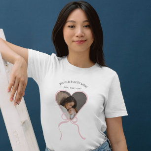 Weltet die beste Mama für benutzerdefinierte Liebe T-Shirt