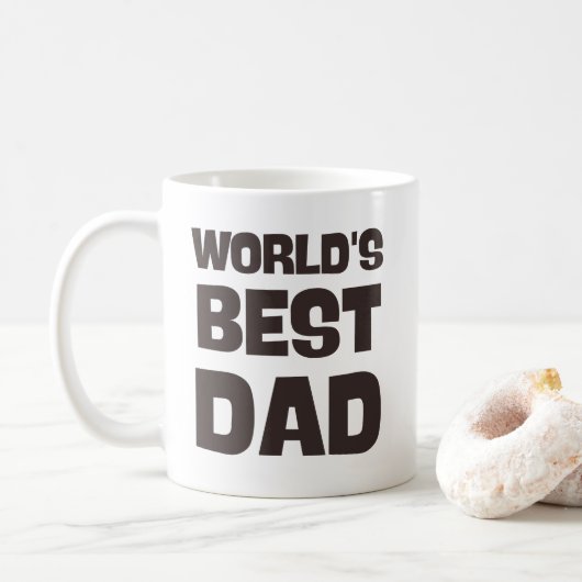 Weltet die beste Papa-Tasse Kaffeetasse (Mit Donut)