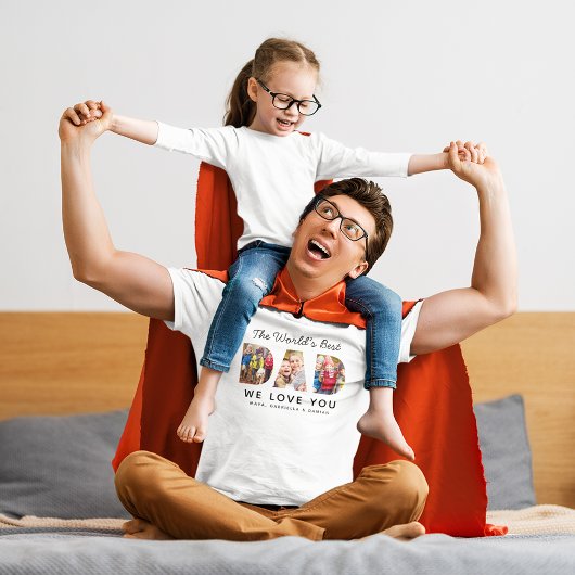 Weltet die beste Vater-Bilderkollektion T-Shirt
