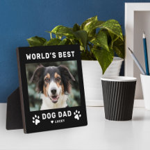 Weltet ihr bestes Vater Black Square Custom Foto