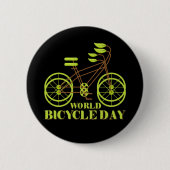 Weltfahrradtag Button (Vorderseite)