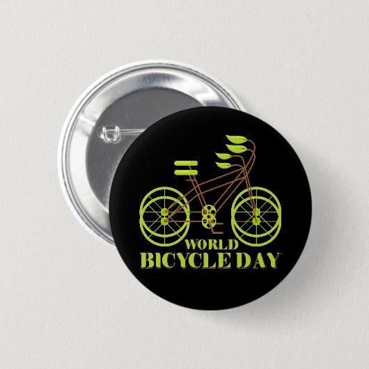 Weltfahrradtag Button (Vorne & Hinten)