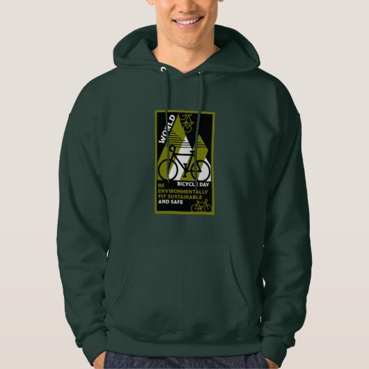 Weltfahrradtag Hoodie (Vorderseite)