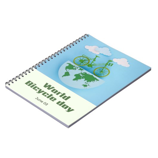 Weltfahrradtag Notizblock (Linke Seite)