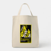 Weltfahrradtag Tragetasche (Rückseite)