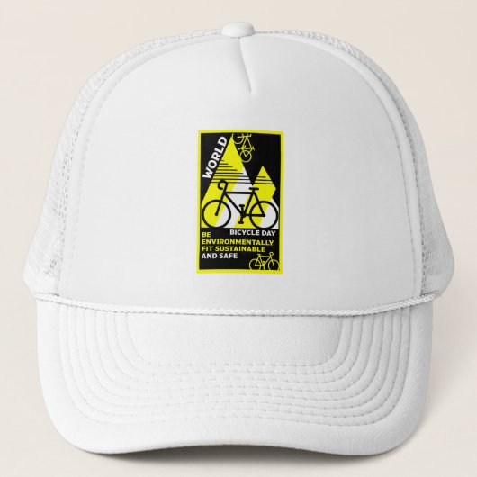 Weltfahrradtag Truckerkappe (Vorderseite)