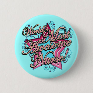 Weltfantastischste Krankenschwester Button
