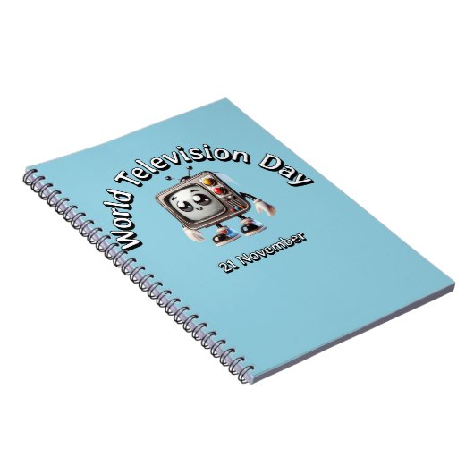 Weltfernsehtag. 21 November Notizblock (Rechte Seite)