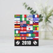 Weltflaggen 2010 postkarte (Stehend Vorderseite)
