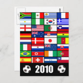Weltflaggen 2010 postkarte (Vorne/Hinten)