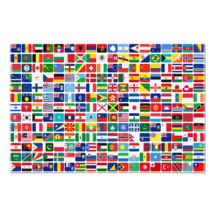 Weltflaggen aller Länder Fotodruck