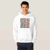 Weltflaggen aller Länder Hoodie (Vorne ganz)