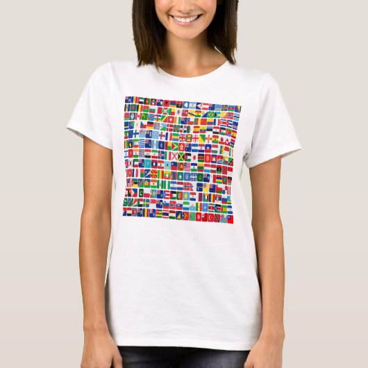 Weltflaggen aller Länder T-Shirt (Vorderseite)