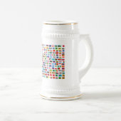 Weltflaggen Bierglas (VorderseiteRechts)