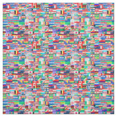 Weltflaggen-Collage Stoff (Muster)