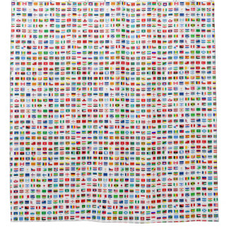 Weltflaggen Duschvorhang