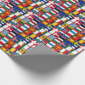 Weltflaggen Geschenkpapier (Ecke)