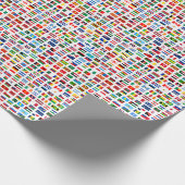 Weltflaggen Geschenkpapier (Ecke)
