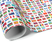 Weltflaggen Geschenkpapier (Rolleneckpunkt)