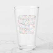Weltflaggen Glas (Rückseite)