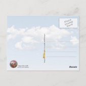 Weltflaggen in der Welt Postkarte (Rückseite)