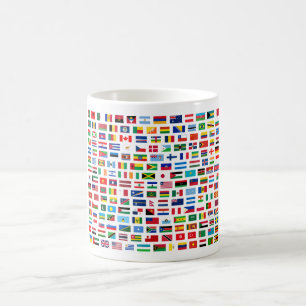 Weltflaggen Kaffeetasse