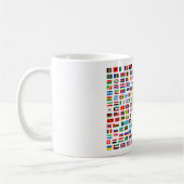 Weltflaggen Kaffeetasse (Links)