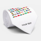 Weltflaggen-Krawatten Krawatte (Gerollt)