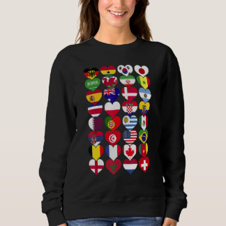 Weltflaggen Länder der Welt International Sweatshirt