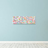 Weltflaggen Leinwanddruck (Insitu (Holzboden))