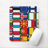 Weltflaggen Mousepad (Mit Mouse)