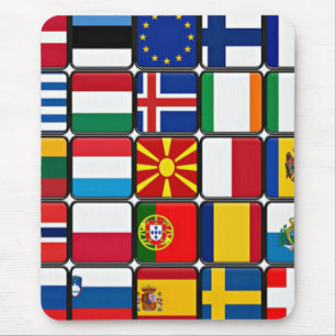 Weltflaggen Mousepad