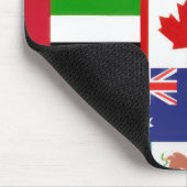 Weltflaggen Mousepad (Ecke)