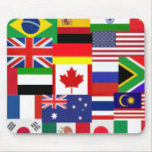Weltflaggen Mousepad (Vorne)