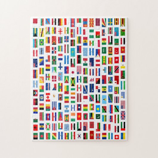 Weltflaggen Puzzle (Vertikal)