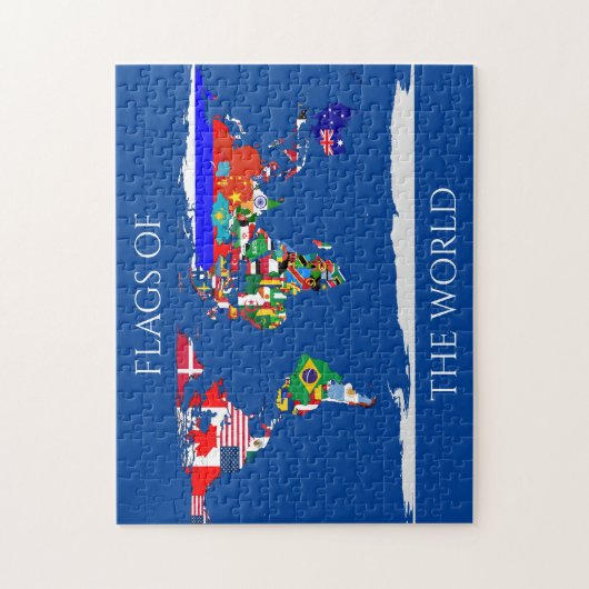 Weltflaggen Puzzle (Vertikal)