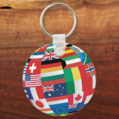 Weltflaggen Schlüsselanhänger (Vorderseite)
