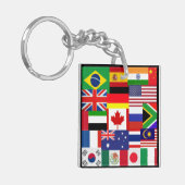 Weltflaggen Schlüsselanhänger (Vorderseite links)