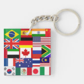Weltflaggen Schlüsselanhänger (Rückseite)