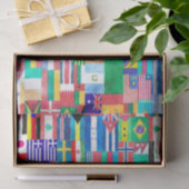 Weltflaggen Seidenpapier (Geschenk)