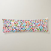 Weltflaggen Seitenschläferkissen (Rückseite)