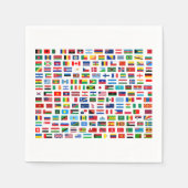 Weltflaggen Serviette (Vorderseite)