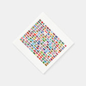 Weltflaggen Serviette (Ecke)