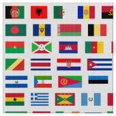 Weltflaggen Stoff (Nahaufnahme)