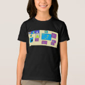 Weltflaggen Tri-Blend Shirt (Vorderseite)