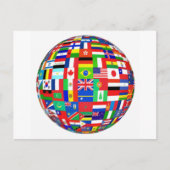 WELTFLAGS POSTKARTE (Vorderseite)